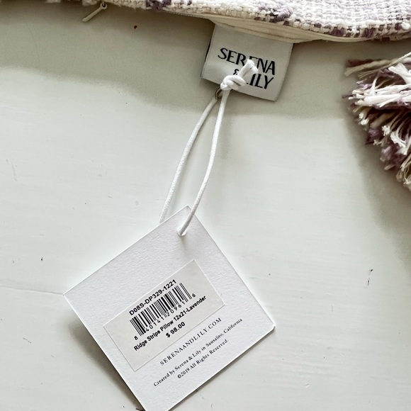 Serena and Lily Ridge Stripe Pillow Cover 12x21  *Brand New* - Picture 6 of 6